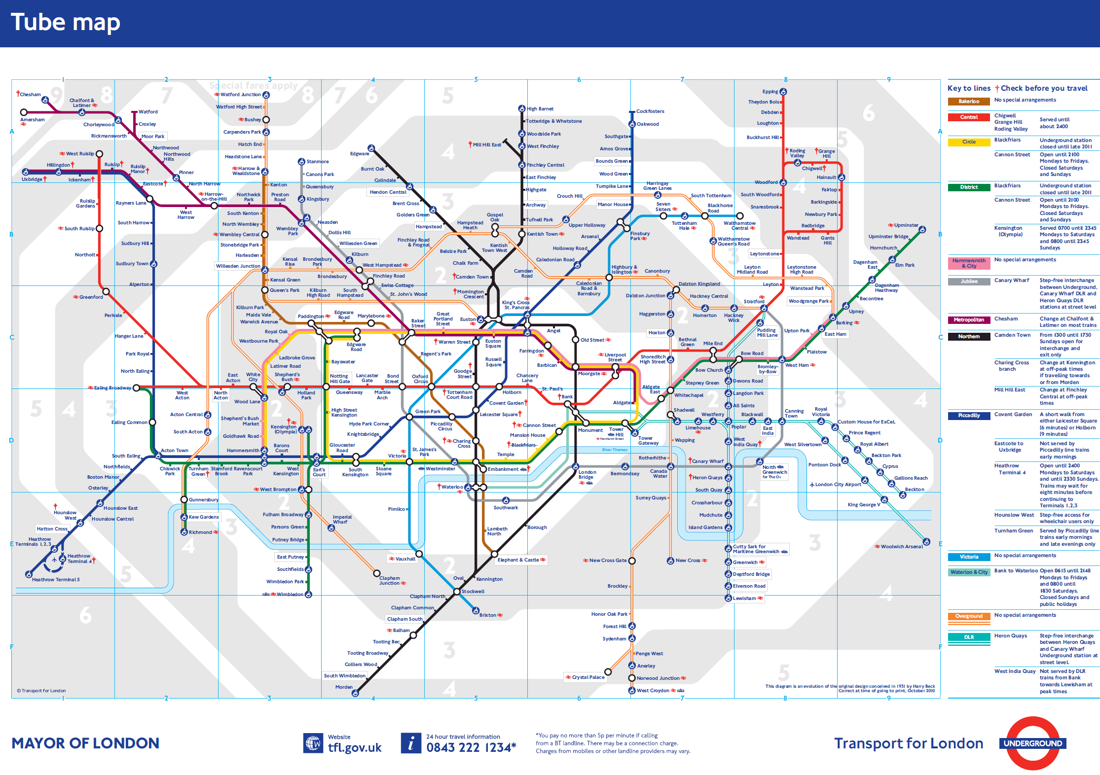 Plano Metro Londres